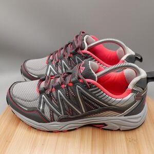 Fila Shoes Womens 8.5 Headway 6 Trail Running Sneakers Grey Pink Athletic